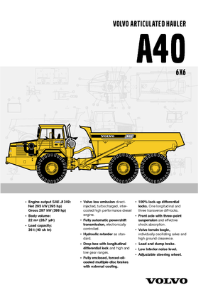 Съчленени самосвали Volvo A40