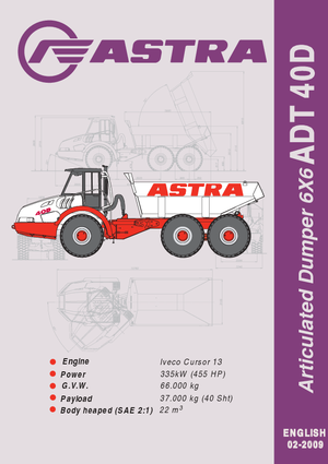 Съчленени самосвали Astra AD 40