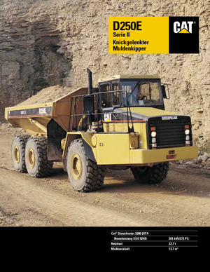 Съчленени самосвали Caterpillar D 250 E
