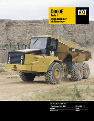 Съчленени самосвали Caterpillar D 300 E