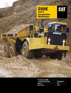 Съчленени самосвали Caterpillar D 350 E
