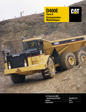 Съчленени самосвали Caterpillar D 400 E