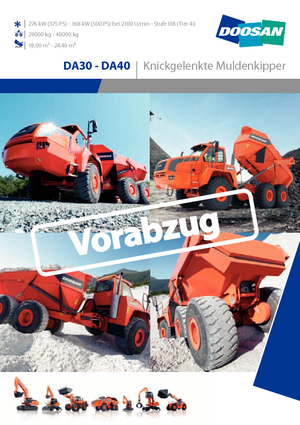 Съчленени самосвали Doosan DA30