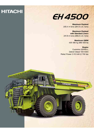 Камиони-самосвали Hitachi EH 4500