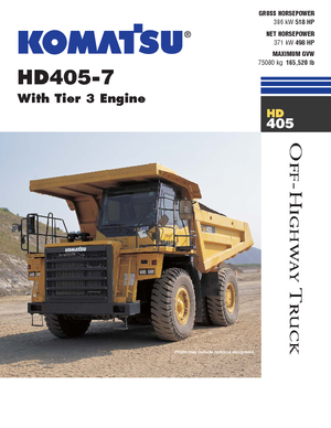 Камиони-самосвали Komatsu HD405-7
