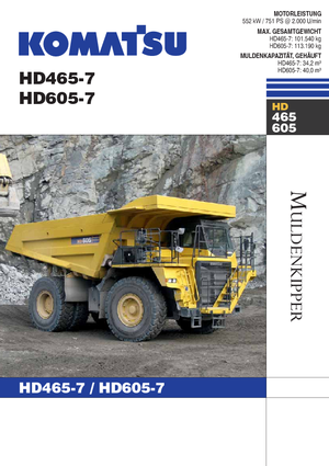 Камиони-самосвали Komatsu HD465-7E0