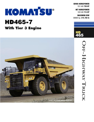 Камиони-самосвали Komatsu HD465-7E0