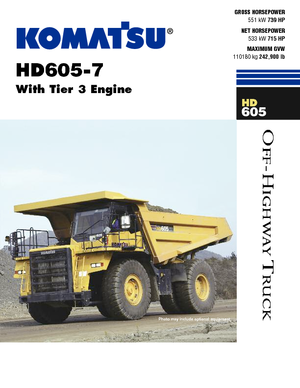 Камиони-самосвали Komatsu HD605-7 E0