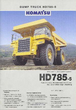 Камиони-самосвали Komatsu HD785-5