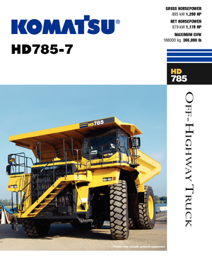 Камиони-самосвали Komatsu HD785-7