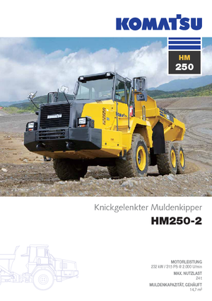 Съчленени самосвали Komatsu HM250-2