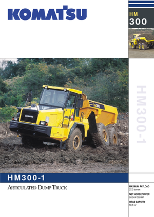 Съчленени самосвали Komatsu HM300-1