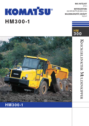 Съчленени самосвали Komatsu HM300-1