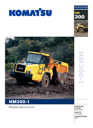 Съчленени самосвали Komatsu HM300-1