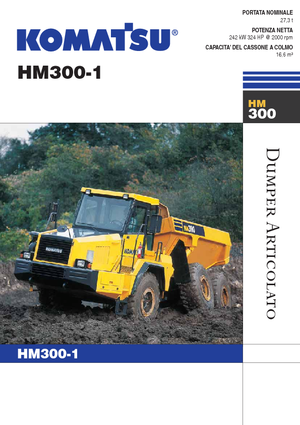 Съчленени самосвали Komatsu HM300-1