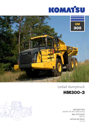 Съчленени самосвали Komatsu HM300-3