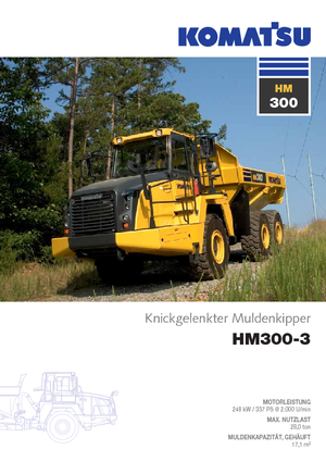 Съчленени самосвали Komatsu HM300-3