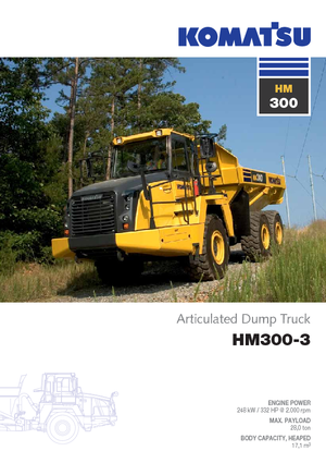 Съчленени самосвали Komatsu HM300-3