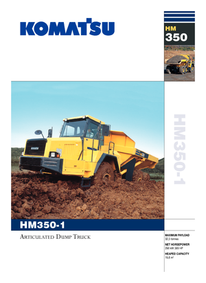 Съчленени самосвали Komatsu HM350-1