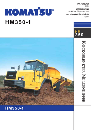 Съчленени самосвали Komatsu HM350-1