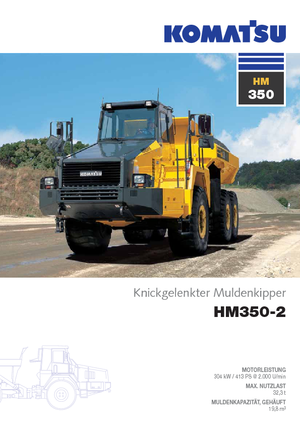 Съчленени самосвали Komatsu HM350-2