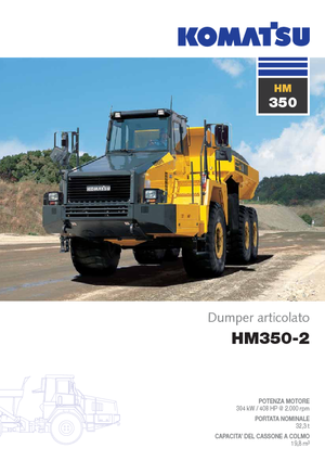 Съчленени самосвали Komatsu HM350-2