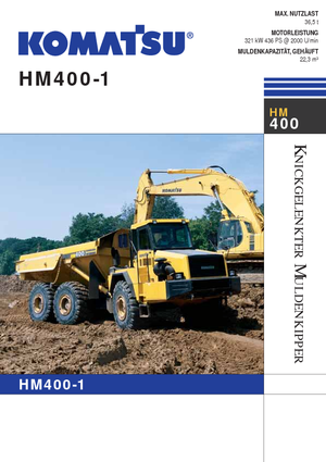 Съчленени самосвали Komatsu HM400-1
