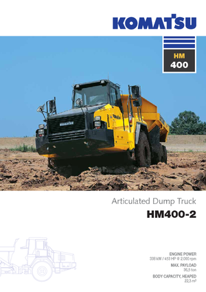 Съчленени самосвали Komatsu HM400-2