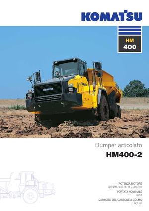 Съчленени самосвали Komatsu HM400-2