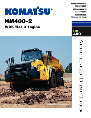 Съчленени самосвали Komatsu HM400-2