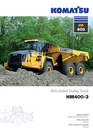 Съчленени самосвали Komatsu HM400-3