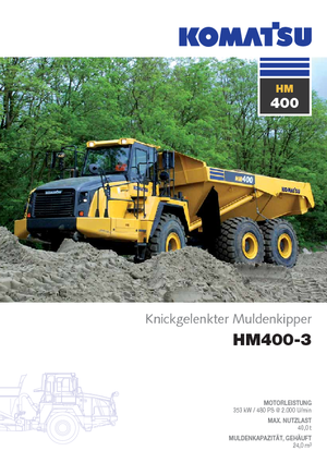 Съчленени самосвали Komatsu HM400-3