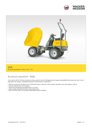 Колесни самосвали Neuson 1501