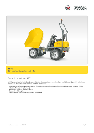 Колесни самосвали Neuson 1501