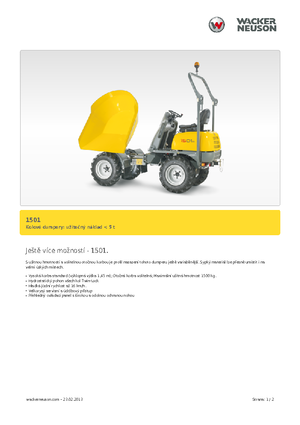 Колесни самосвали Neuson 1501