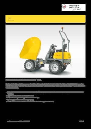 Колесни самосвали Wacker Neuson 1601
