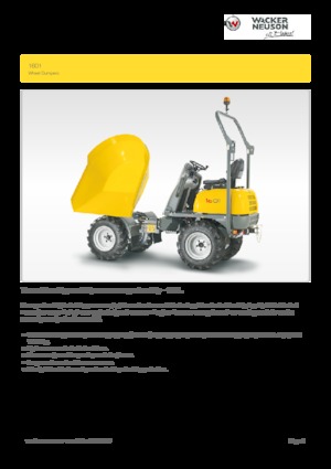 Колесни самосвали Wacker Neuson 1601