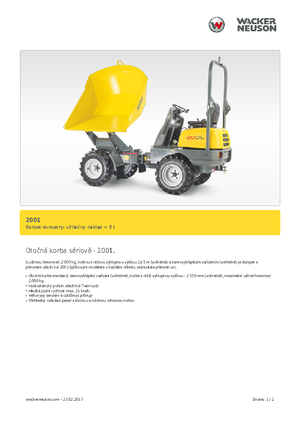 Колесни самосвали Neuson 2001