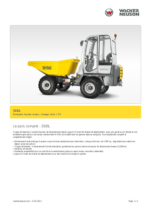 Колесни самосвали Neuson 3001