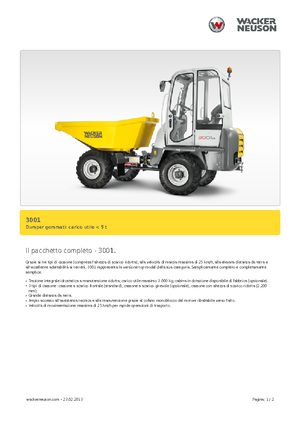Колесни самосвали Neuson 3001
