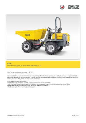 Колесни самосвали Neuson 5001