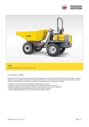 Колесни самосвали Neuson 5001