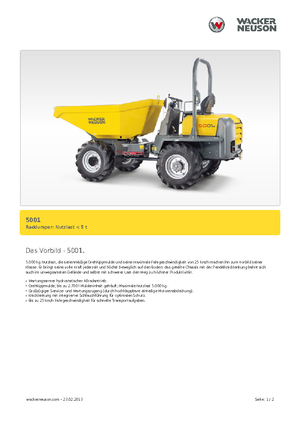Колесни самосвали Neuson 5001