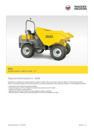 Колесни самосвали Neuson 9001