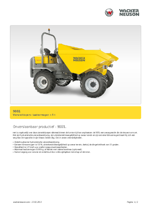 Колесни самосвали Neuson 9001