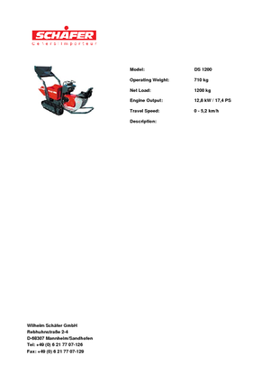 Самосвали на вериги SCHÄFER DS 1200