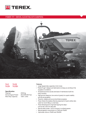 Колесни самосвали Terex TA 2 SE