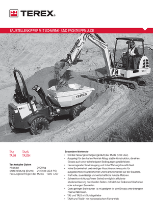 Колесни самосвали Terex TA2SH