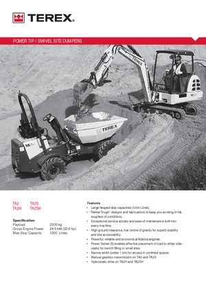 Колесни самосвали Terex TA2SH