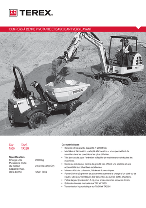 Колесни самосвали Terex TA2SH